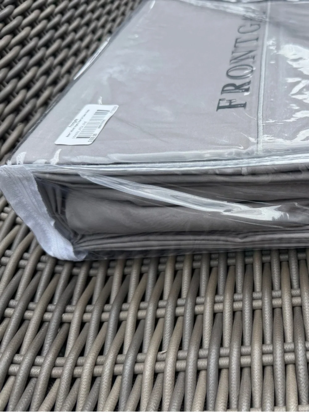 Frontgate Queen Organic Sheet Set - Pewter - NWT